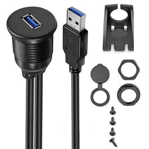 Anandelhua Cable De Extensión Usb 30 Macho Hembra Integrado Para Transmisión De Datos Material