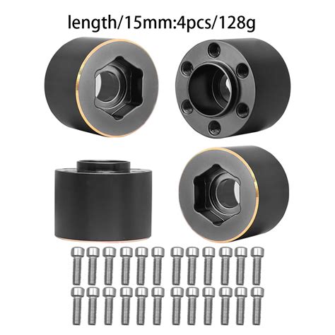 O 2pcs 22 Mm Poids En Laiton 12mm Roue Hexagonale Moyeu Adaptateur D