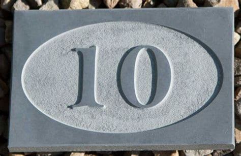 Raised Natural Slate House Numbers The Sign Maker Shop