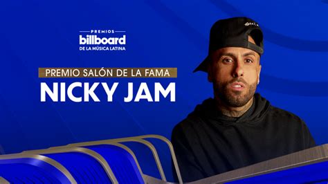 Nicky Jam Recibirá El Premio Billboard Salón De La Fama 2022