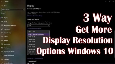 Get More Display Resolution Options Windows Ways How To Youtube