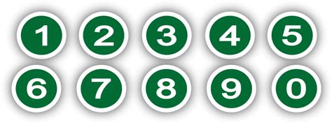 Download Images Of Numbers Clipart Clipart - Numbers In Circles Png ...