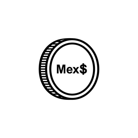 Mexico Currency, MXN, Mexican Pesos Icon Symbol. Vector Illustration ...