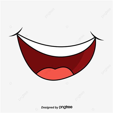 Cartoon Mouth Clipart Transparent Background, Mouth Cartoon Vector ...