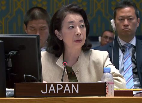 Statement By H E Ambassador Shino Mitsuko Deputy Permanent