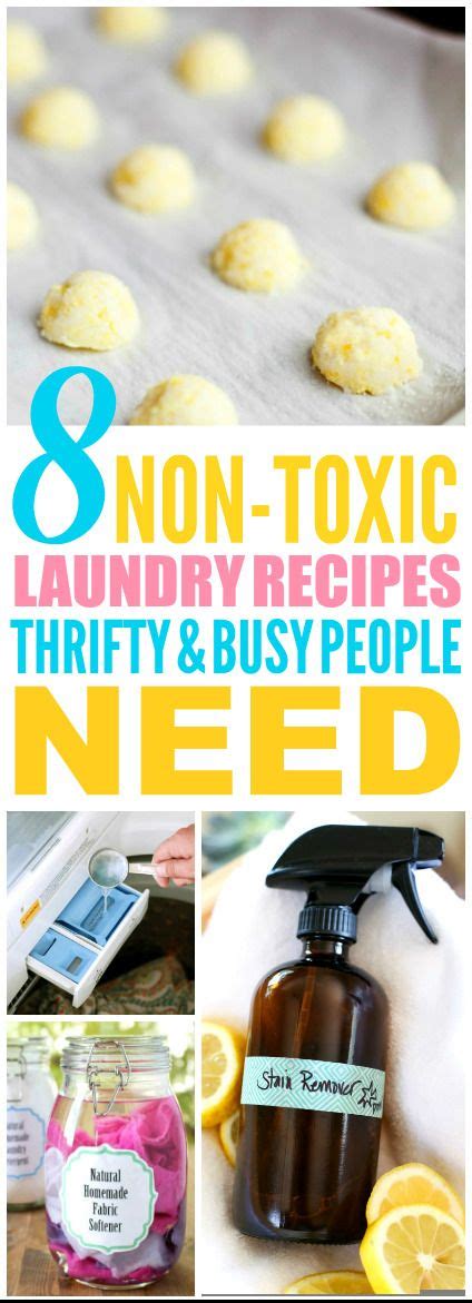 8 Non Toxic Laundry Recipes To Help You Save Money Homemade Cleaning Recipes Laundry Recipe