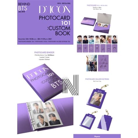 BTS DICON PHOTOCARD 101 CUSTOM BOOK Shopee Philippines