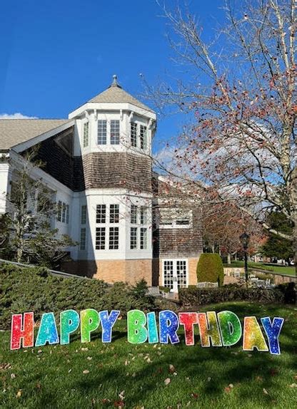 Happy Birthday Yards Signs Rogers Memorial Library