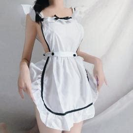 Costume Cosplay De Serveuse Lingerie Sexy Anime Bar Caf Blanc