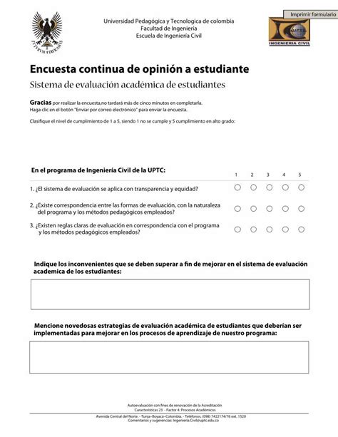 PDF Encuesta continua de opinión a estudiante Encuesta continua de