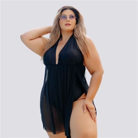 Bory Body Maiô Plus Size Bojo e Tule Costurado no Maiô