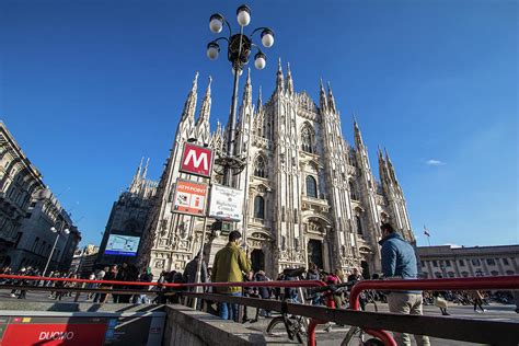 Milan Cathedral In Perspective Italy Digital Art By Viana Photography