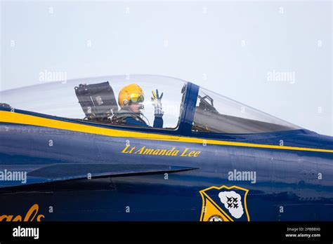 El Centro California Usa 11th Mar 2023 Us Navy Blue Angel Pilot Lt