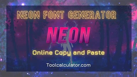 Neon Font Generator