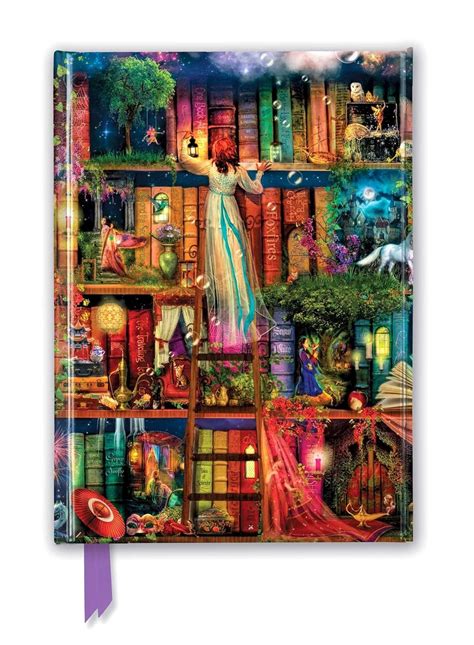 Aimee Stewart Treasure Hunt Bookshelves Foiled Journal Flame Tree