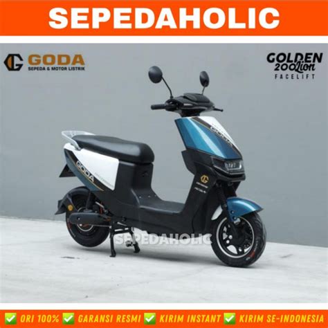 Jual Sepeda Motor Listrik GODA GOLDEN LION 200 NEW Facelift 800 Watt