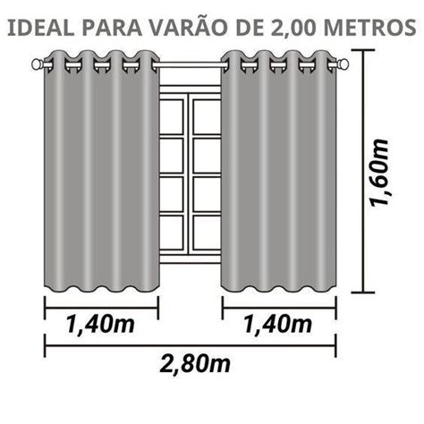 Cortina Para Janela Blackout Blecaute Black Out Corta 100 A Luz 2 80 X