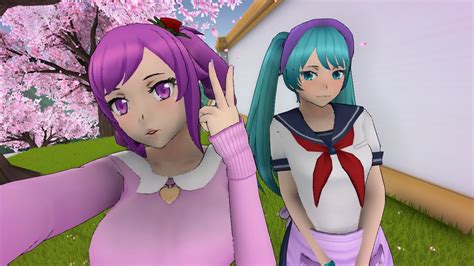 Play As Saki Miyu Np Blue Uniform And Casual Kokona Haruka Dl Yandere Simulator Youtube