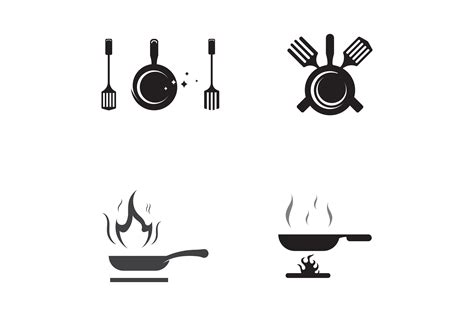 Pots And Pans Or Kitchen Utensil Logo Graphic By Mujiyono · Creative