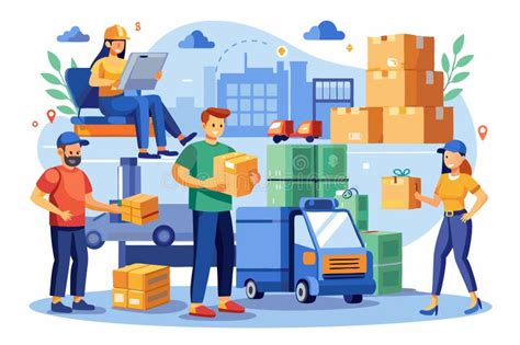 distribute work stock illustrations  distribute work stock