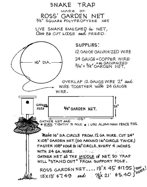 Snakes Krueger Trap Sialis Org Info On Bluebirds Other Small