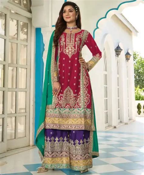 Your Choice Apsara Pure Chinon Wholesale Designer Readymade Salwar Suit