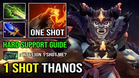 1 SHOT THANOS Hard Support Lion 100 Deleted Tank Hero In Instant With