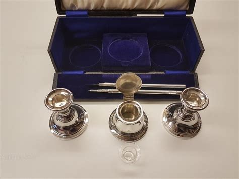 Antiques Atlas Solid Silver Traveling Desk Set