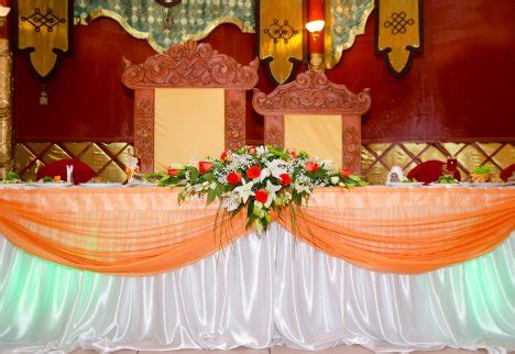 Table Skirting Designs - Wedding Head Table Skirting and Drapes