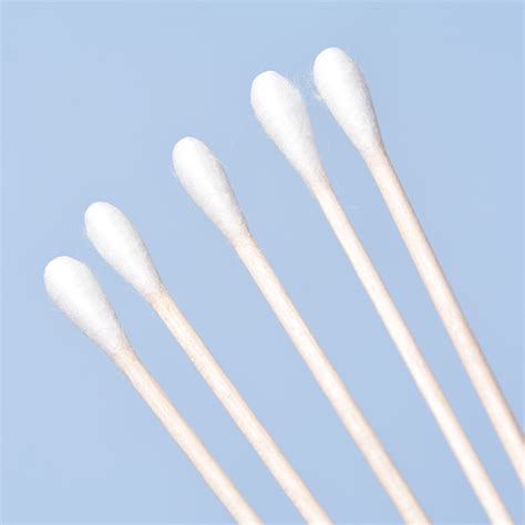 medical cotton swabs wooden stick customize for surgical use