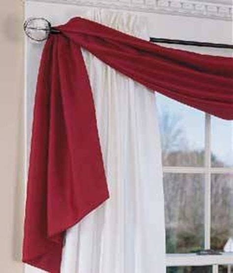 Ways To Hang Scarf Valances Scarf Curtains Window Scarf Window Drapes