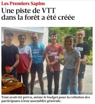 Article Est Républicain 20 06 2023 Les Premiers Sapins