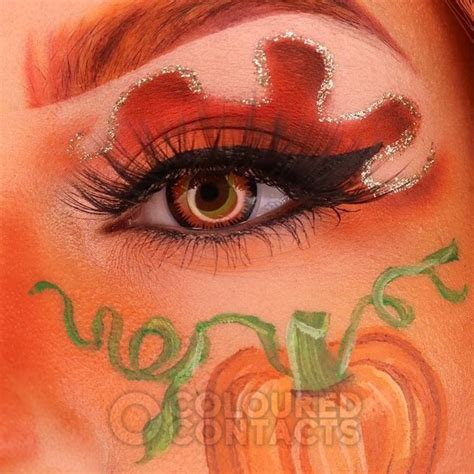 Orange Werewolf Fire Colored Prescription Contact Lenses 30 Day