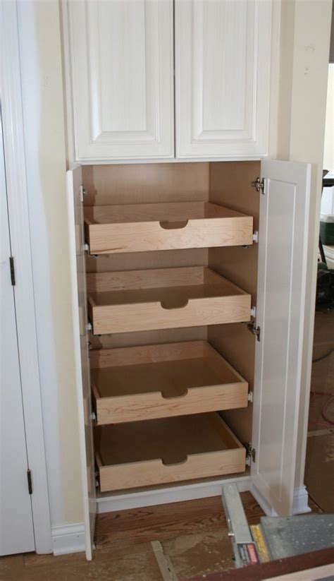 Diy Pull Out Shelves For Pantry Closet Dandk Organizer