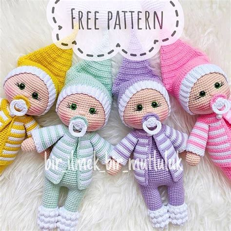 Amigurumi Doll Pacifier Baby Free English Pattern