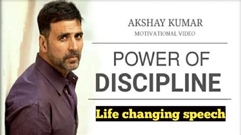 Akshay Kumar Motivational Speech Akshay Kumar Speech On Discipline