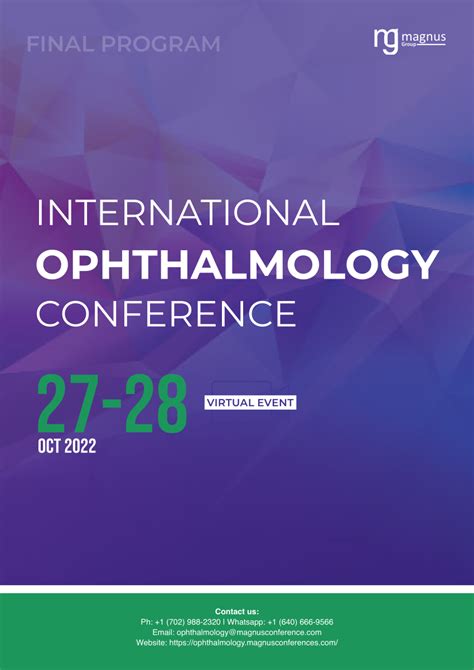 Pdf International Ophthalmology Conference Speaker Oral