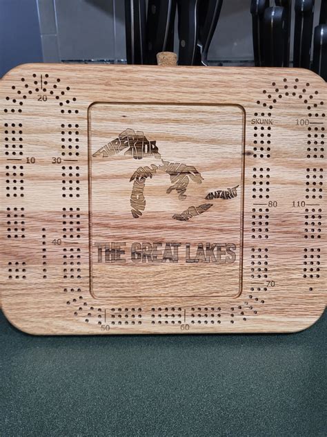 Great Lakes Cribbage Board Etsy