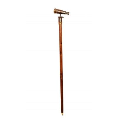 Brass Telescope Handle With Walking Cane Stick