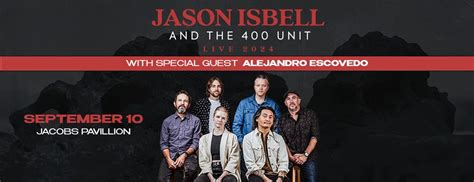 Jason Isbell The 400 Unit Tickets 10th September Jacobs Pavilion