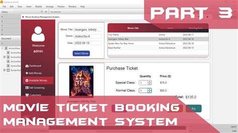 Javafx Tutorial Part 34 Movie Ticket Booking Management System In