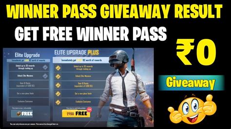 Pubg Mobile Lite Winner Pass Giveaway Result Season Winner Pass