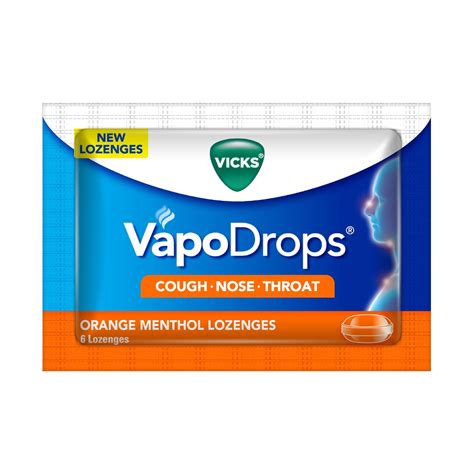 VICKS VAPODROPS ORANGE 6'S