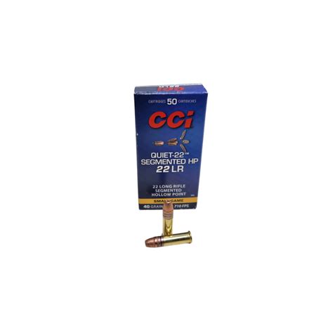 Cci Lr Subsonic Segmented Hp Quiet Ammunition Ct