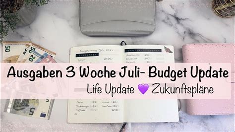 Budget Update Wochenabschluss Geld Sparen Mit Der Umschlagmethode