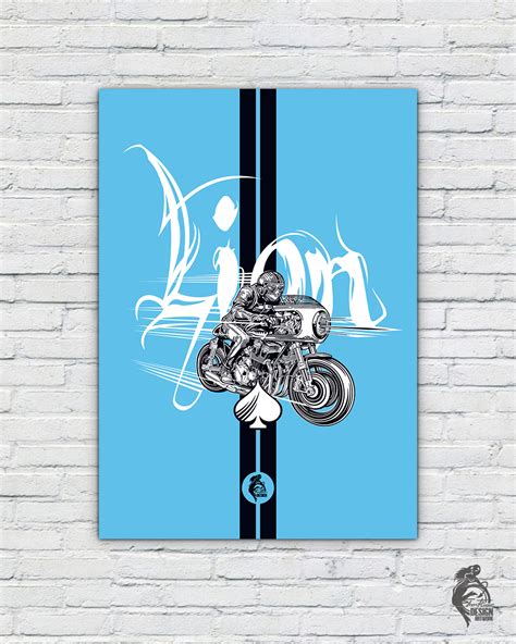 Artwork Be A Lion Cafe Racer Grafik Atelier Steven Flier