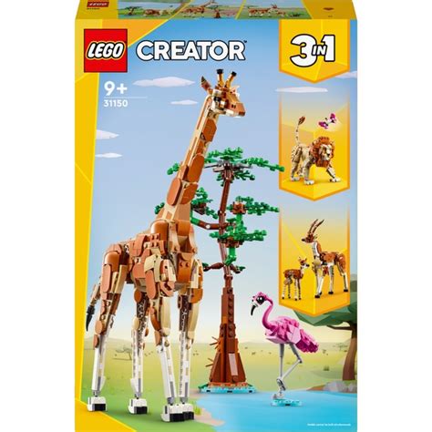 Lego Creator 31150 3 In 1 Wild Safari Animals Set Smyths Toys Ireland