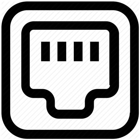 Ethernet Port Icon At Collection Of Ethernet Port Icon Free For Personal Use