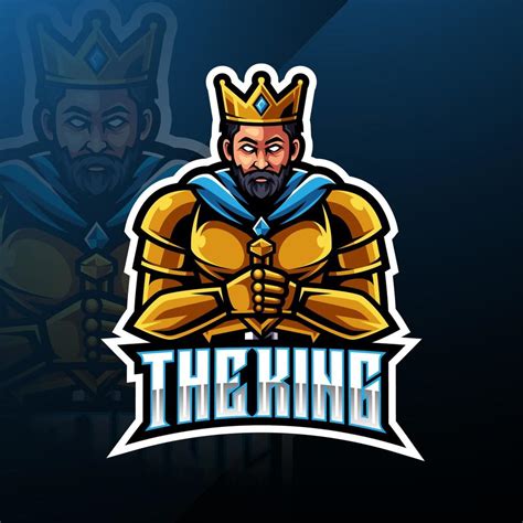 The King Esport Mascot Logo Design 3543009 Vector Art At Vecteezy