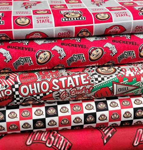 Ohio State Buckeyes Fabric By The Yard College Prints And Etsy